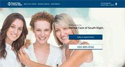 Desktop Screenshot of dentalcareofsouthelgin.com